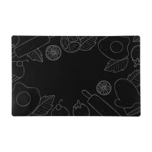 Salvamantel Versa Cocina Negro Polipropileno 43 x 28 cm