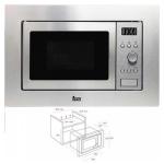 Microondas Integrable con Grill Teka MWE204FI 20 L 800W Acero 800 W 20 L