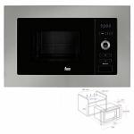 Microondas Integrable con Grill Teka MWE 225 FI 20 L 800W Acero 800 W 20 L