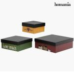 Caja Decorativa Homania 2649 (3 pcs) Cuadrada