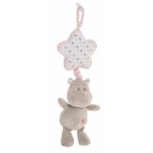 Peluche Sonajero Hipopótamo 35 cm Rosa