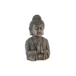 Figura Decorativa DKD Home Decor Fibra de Vidrio Gris Buda Piedra Vidrio (28 x 20 x 50 cm)