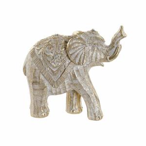 Figura Decorativa DKD Home Decor Dorado Elefante Colonial 17 x 7,5 x 15 cm