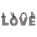 Figura Decorativa DKD Home Decor Love Resina (13 x 6 x 23 cm) (40 x 4 x 22 cm) (4 pcs)