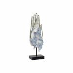 Figura Decorativa DKD Home Decor 8424001712205 Champán Azul Buda Oriental 14 x 11 x 41 cm