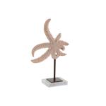 Figura Decorativa DKD Home Decor Estrella 20,20 x 8 x 31,5 cm Coral Blanco Resina Mármol Estrella de mar