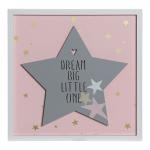 Figura Decorativa DKD Home Decor Estrella LED Gris Rosa 30 x 3 x 30 cm