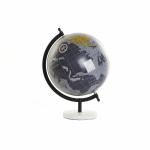 Globo Terraqueo DKD Home Decor 22 x 20 x 30 cm Metal Aluminio Mármol PVC