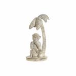 Figura Decorativa DKD Home Decor 8424001749805 15 x 12 x 29 cm Blanco Resina Mono Tropical Decapé