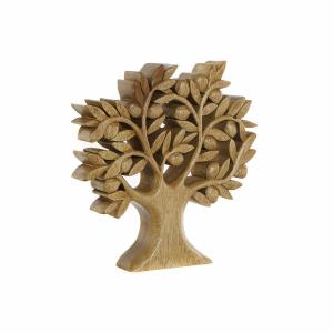 Figura Decorativa DKD Home Decor Marrón Acacia Árbol Natural 30 x 5 x 30 cm