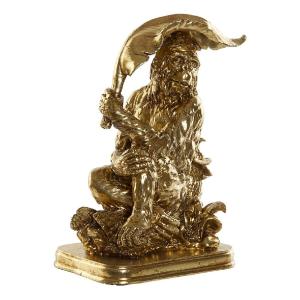 Figura Decorativa DKD Home Decor Dorado Resina Colonial Hoja de planta 16,5 x 10,6 x 22,5 cm