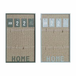 Organizador DKD Home Decor Verde 30 x 3 x 50 cm (2 Unidades)