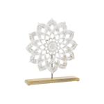 Figura Decorativa DKD Home Decor 40 x 9 x 47 cm 40 x 9 x 45 cm Marrón Blanco Mandala