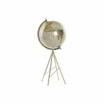 Globo Terraqueo DKD Home Decor Gris Dorado Colonial 27 x 25 x 61 cm