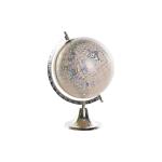 Globo Terraqueo DKD Home Decor Beige Plateado Colonial 22 x 20 x 40 cm