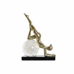 Figura Decorativa DKD Home Decor Cristal Resina Yoga (23 x 12 x 32 cm)