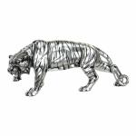 Figura Decorativa DKD Home Decor Plateado Colonial Tigre 31 x 7,5 x 13,5 cm