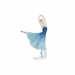 Figura Decorativa DKD Home Decor Azul Romántico Bailarina Ballet 13 x 6 x 23 cm