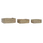 Juego de Cestas DKD Home Decor Fibra natural (39 x 24 x 15 cm)