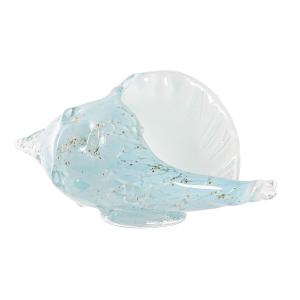 Figura Decorativa DKD Home Decor Azul Perlado 26 x 11 x 13 cm Caracola