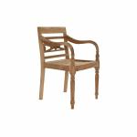 Silla de Jardín DKD Home Decor Marrón Teca 54 x 47 x 85 cm (54 x 47 x 85 cm)