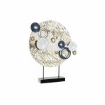 Figura Decorativa DKD Home Decor Azul Dorado Metal Blanco (52 x 8,3 x 61 cm)