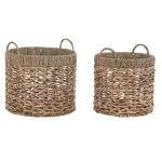 Juego de Cestas DKD Home Decor Fibra (43 x 43 x 43 cm)