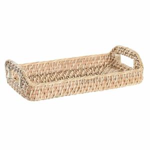 Bandeja DKD Home Decor 35 x 19 x 8 cm Natural