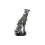 Figura Decorativa DKD Home Decor Plateado Leopardo Resina (19,5 x 16 x 31,5 cm)