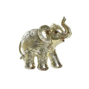 Figura Decorativa DKD Home Decor Dorado Elefante Colonial 13 x 6 x 13 cm