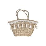 Bolso DKD Home Decor Blanco Multicolor Natural Metal 59 x 16 x 30 cm