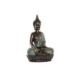 Figura Decorativa DKD Home Decor 29 x 20 x 45,5 cm Buda Turquesa Oriental