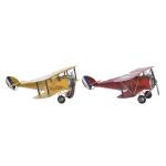 Figura Decorativa DKD Home Decor 50 x 42 x 16 cm Avión Vintage (2 Unidades)