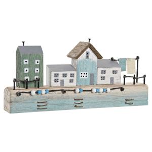 Figura Decorativa DKD Home Decor Azul 38,5 x 5,8 x 17,2 cm Natural Puerto