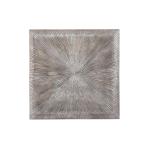 Decoración de Pared DKD Home Decor 3D 121,5 x 2,5 x 122 cm Plateado Moderno