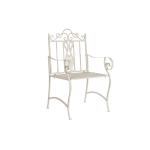 Silla de Jardín DKD Home Decor Blanco Metal 63,5 x 52 x 98 cm