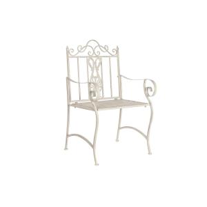 Silla de Jardín DKD Home Decor Blanco Metal 63,5 x 52 x 98 cm