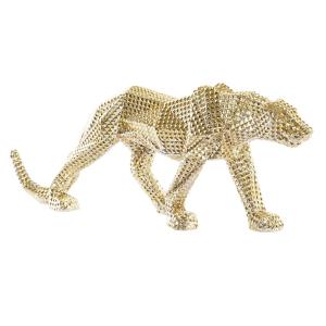 Figura Decorativa DKD Home Decor Dorado Leopardo Resina (67 x 15,5 x 25 cm)