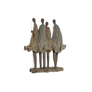 Figura Decorativa DKD Home Decor Africana Resina Multicolor (33,5 x 14,5 x 41 cm)