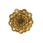 Decoración de Pared DKD Home Decor Dorado Flor 23 x 6 x 23 cm