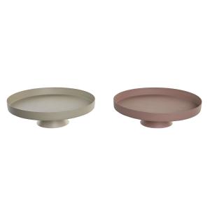 Centro de Mesa DKD Home Decor Beige Rosa 31 x 31 x 9 cm Urbano (2 Unidades)