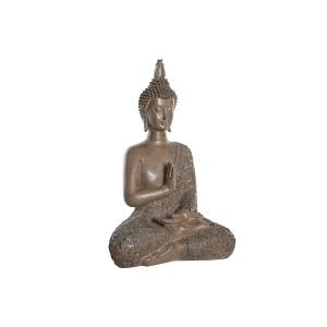 Figura Decorativa DKD Home Decor 33 x 19 x 48 cm Marrón Buda Oriental