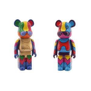 Figura Decorativa Home ESPRIT Multicolor Oso 13,5 x 10,5 x 29,5 cm (2 Unidades)