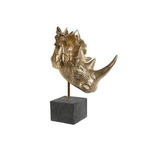 Figura Decorativa Home ESPRIT Negro Dorado 33 x 24 x 43,5 cm