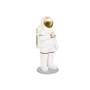 Figura Decorativa Home ESPRIT Blanco Plateado Astronauta 46 x 49 x 118 cm