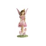 Figura Decorativa Home ESPRIT Rosa 8 x 6 x 18,5 cm