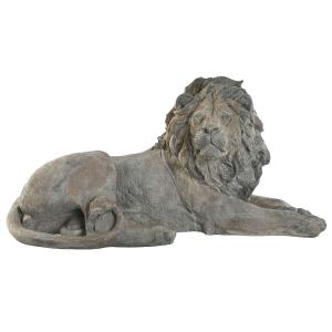 Figura Decorativa Home ESPRIT Gris León 80 x 36 x 39 cm