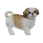 Figura Decorativa Home ESPRIT Blanco Marrón Perro 41 x 22 x 30 cm