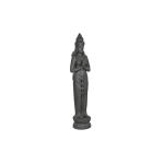 Figura Decorativa Home ESPRIT Gris Buda Oriental 37,5 x 29 x 154 cm