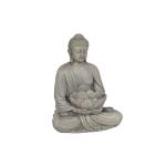 Figura Decorativa Home ESPRIT Gris Buda Oriental 40 x 31 x 50 cm